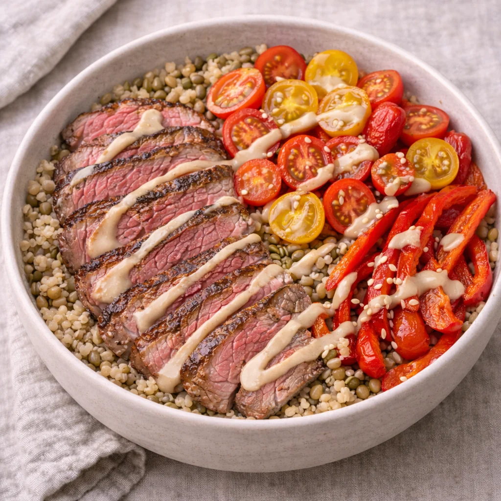 Bowl entrec&ocirc;te grill&eacute;e