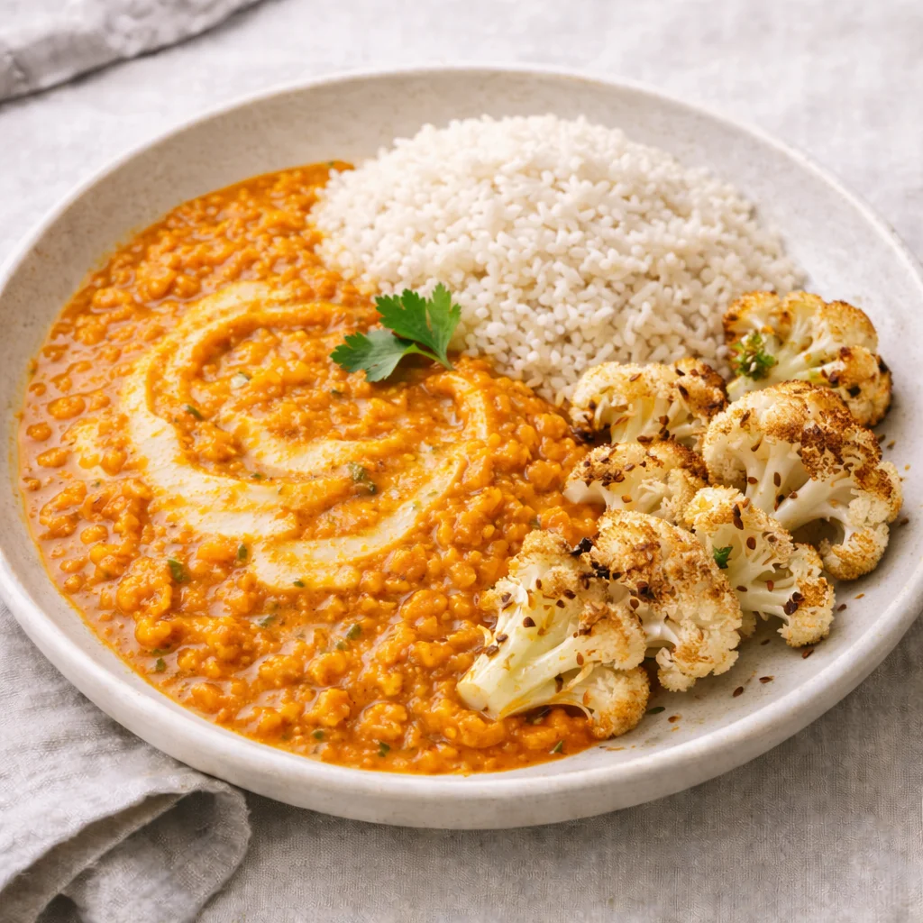 Curry de lentilles corail