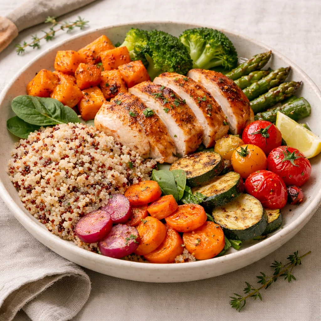 Poulet dor&eacute; au thym